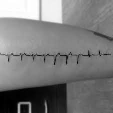 In addition to helping create your personality, music tattoos enable you to connect with other music lovers. 50 Heartbeat Tattoo Designs For Men Electronic Pulse Ink Ideas