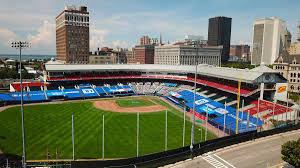 The blue jays played their first game on april 7, 1977 against the chicago white sox before a the stadium was renamed rogers centre following the purchase of the stadium by rogers. Watch Now Blue Jays Unveil Sahlen Field S Transformation On Eve Of Opener Professional Buffalonews Com