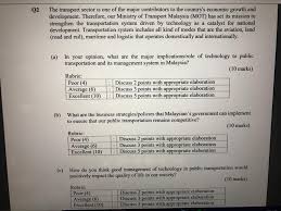 Road transport, civil aviation, marine, road safety, port authority, railway assets, maritime, air accident investigation, logistic, maritime safety. Solved Q2 The Transport Sector Is One Of The Major Contri Chegg Com