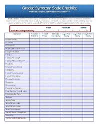 Image result for Concussion Symptom Checklist