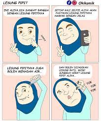 So 'lesung pipit' is a small sized inward shaped which appears when people smiles. Oki Komik Oki 94 Lesung Pipit Dengar Citer Orang Yang Facebook