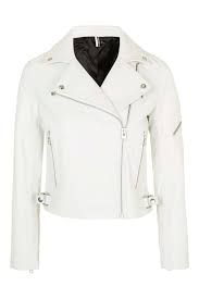 White Leather Biker Jacket Leather Jackets Women Coloured Leather Jacket Biker Jacket