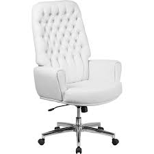 High Back White Leather Executive Office Chair Erico White Leather Office Chair Executive Office Chairs White Office Chair
