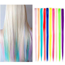 This is a perfect way of expressing yourself and showcasing a different side of your personality. Long Straight Rainbow Hair Clip In One Piece Ombre Hair Extension Synthetic Colorful Hair Strands In Clip 20 Inch Hair Synthetic Clip In Extensions Aliexpress