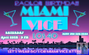 Miami Vice Party Invitation Miami Vice Party Miami Vice Miami Party