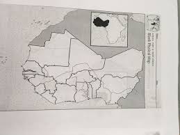 This blank physical map shows the topography of africa without any annotations at all. West Africa Physical Map Diagram Quizlet