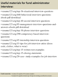 Connect with recruiters hiring for mutual fund. Top 8 Fund Administrator Resume Samples