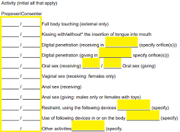 Start your own dating services today by creating a dating application form template with the plethora of form fields offered by formplus. Free Sexual Consent Contract Form Word Pdf Eforms