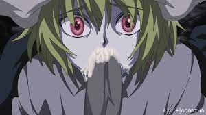 2boys blonde hair blonde hair male blowjob chrollo lucilfer cum  cum in mouth fellatio femboy gay homo homosexual hunter x hunter kurapika  male male only multiple boys ocarinaotw penis