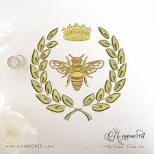 This is a demo store for testing purposes — no orders shall be fulfilled. Queen Bee With Laurel And Crown Embroidery Design Instant Etsy In 2021 Bee Embroidery Design Queen Bees Embroidery Designs