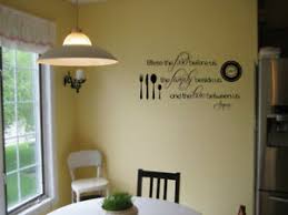 Historically the dining room is furnished with a rather large dining table and a number of dining. Bless The Food Before Us Kitchen Vinyl Wall Decal Religious Dining Room Quote Ebay