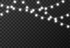 Christmas Lights Isolated On Transparent Background Overlays Picsart Winter Overlays Adobe Lightroom Photo Editing