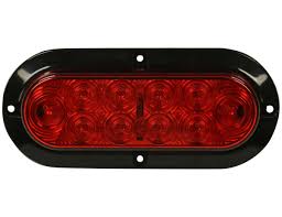 6 Inch Hardwired Surface Mount Oval Stop Turn Tail Light Kit With 10 Leds Buyers Products