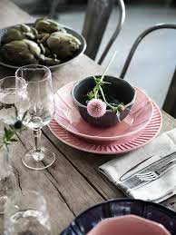 Strimmig Teller Steingut Rosa Ikea Deutschland In 2020 Steingut Steinzeug Ikea