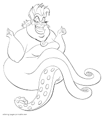 Find more witch coloring page preschool pictures from our search. Disney Ursula Coloring Pages Coloring Printable B108 Top