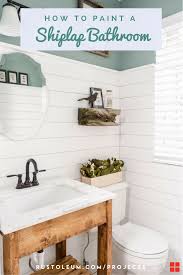 This Diy Shiplap Is Perfect For Your Bathroom Kitchen Bedroom Living Room Or Mudroom Learn How To Paint Ship Lap Shiplap Bathroom Diy Bathroom Diy Remodel