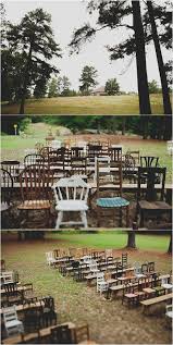 Eclectic Outdoor Reception Seating Blog Lauren Apel Photo I Really Love All T Wedding Ceremony Seating Backyard Wedding Ceremony Wedding Reception Chairs