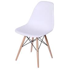 Check spelling or type a new query. Eiffel Mid Century Modern Plastic Mold Chair With Natural Wood Legs At Home