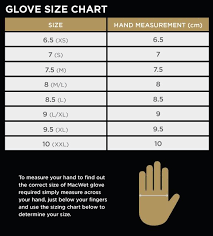 golf gloves size chart images gloves and descriptions