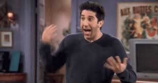 When ross returns from china, he is more confident than when he left and he also has a new girlfriend, julie. Friends Ross Geller Gif Friends Ross Geller David Schwimmer Discover Share Gifs