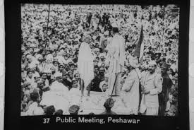 File:Gandhi at Peshawar meeting.jpg - Wikimedia Commons