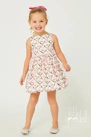 Bow Back Dress In Buffy And Muffy Print Little Goodall Willa Heart Collection Girls Summer Outfits Bow Back Dresses Dresses