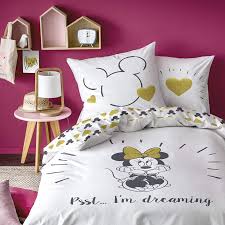 Disney Minnie Maus Bettwasche Set Madchenbettwasche Kinderbettwasche 1 Kissenbezug 80x80 1 Bettbezug 135x200 Madchen Bett Bettwasche Set Kinder Zimmer