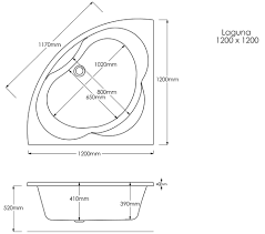 Ove decors breeze 32 in. Trojan Laguna 1200 X 1200mm White Corner Bath With Panel