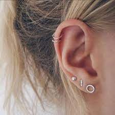 Stainless Steel Round Flea Earrings Openwork Circle Etsy In 2021 Cute Ear Piercings Earings Piercings Multiple Ear Piercings