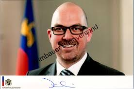 Original Autogramm Daniel Risch Vizepremier Liechtenstein /// Autogramm  Autograph signiert signed signee