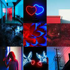 Taking Requests Red N Blue #blue #neon #aesthetic #lightblue | see more about blue, aesthetic and dark.