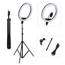18inch Photo Studio Lighting Led Ring Light Touch Control Photography Dimmable Ring Lamp With 2m Stand For Portrait Makeup Video Photo Studio Lighting Led Ring Light Led Ring