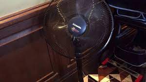 A standing fan is a portable fan that has a set of three oscillating blades on a long neck. Camel Brand Pedestal Stand Fan In A Restaurant Youtube