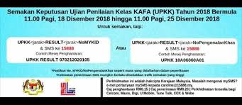 Upkk (jarak) result (jarak) nomykid/nopengenalankhas dan sms ke 15888 contoh : Semakan Sekolah Agama Bandar Putra 2 Kulai Johor Facebook