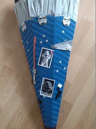 Ein kreatives bastelset mit 3d effekt und star wars figut auf der schultüte. Das Creativchen Anleitung Einfache Starwars Schultute