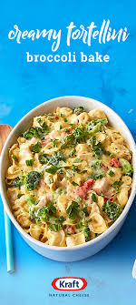 Creamy Tortellini Broccoli Bake Recipe Recipes Pasta Dishes Broccoli Bake