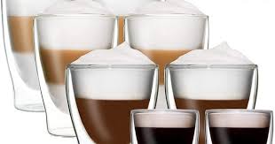 Duos 8er Set Doppelwandige Thermo Glaser 2x 80ml 2x 200ml 2x 310ml 2x 400ml Farbe Set 22 8er Set Kaffee Geschenke Glas Geschenke Fur Kaffeeliebhaber