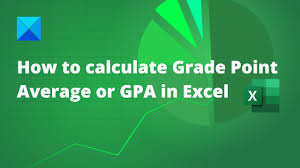 Cgpa calculation formula in excel. How To Calculate Grade Point Average Or Gpa In Excel