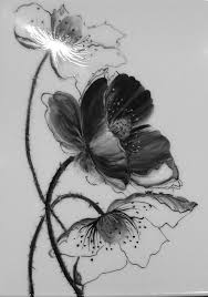 Plat A Cake Coquelicots Comment Dessiner Une Fleur Fleur Noir Et Blanc Dessin Fleur