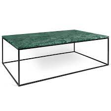 The best way to tie your room together is with a stylish coffee table. Temahome Gleam Green Marble Black Long Coffee Table Eurway