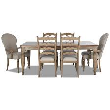 City limits round dining room table. Trisha Yearwood Home Collection By Klaussner Nashville 7 Piece Dining Set With Mcguire Table Concord Ladderback Chairs And Church Street Chairs Johnny Janosik Dining 7 Or More Piece Sets