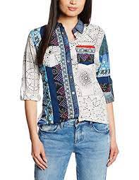 Découvrez la collection de chemises & tuniques desigual femme sur spartoo livraison gratuite, retour offert commandez au meilleur prix vos chemises & tuniques desigual femme avec spartoo ! Desigual Marte Chemisier Taille Normale Manches Longues Femme