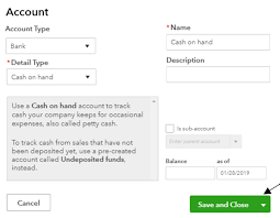 how to create a new account in the chart of accounts in