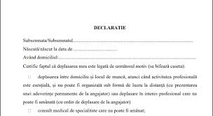 Declaratia este tipizata si se completeaza foarte usor selectand sau editand campurile prezente, semnatura se poate face direct in aplicatie. DeclaraÅ£ia Pe Propria RÄƒspundere Si AdeverinÅ£a De La Angajator Pentru A Putea Circula In Romania Modele DescarcÄƒ Document