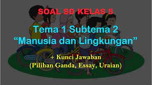 Soal ulangan kelas 5 tema 6 2. Soal Tematik Kelas 5 Tema 1 Subtema 2 Manusia Dan Lingkungan Jawaban Muttaqin Id
