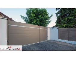 Portail Aluminium Battant Modele Urban En Version 2 3 1 3 Tierce La Motorisation Permet Une Ouverture Portail Aluminium Battant Portail Aluminium Portail