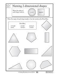 All worksheets are designed as no prep printables and can all be printed in black and white. Naming Shapes 1 2nd Grade Math Worksheet Greatschools
