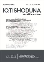 Adakah pengaruh iman terhadap etos kerja islami petani. Vol 7 No 2 2018 Oktober Iqtishoduna Jurnal Ekonomi Islam