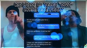 The Kid Laroi Lil Tecca Diva Lyric Text Prank On Bestfriend Youtube