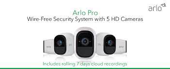 When your arlo camera detects motion, it uses a wifi link to the arlo base station to stream video to your arlo account in the cloud. Amazon Com Arlo Pro Wireless Home Security Camera System With Siren Rechargeable Night Vision Indoor Outdoor Hd Video 2 Way Audio Wall Mount Cloud Storage Included 5 Camera Kit Vms4530 Camera Photo